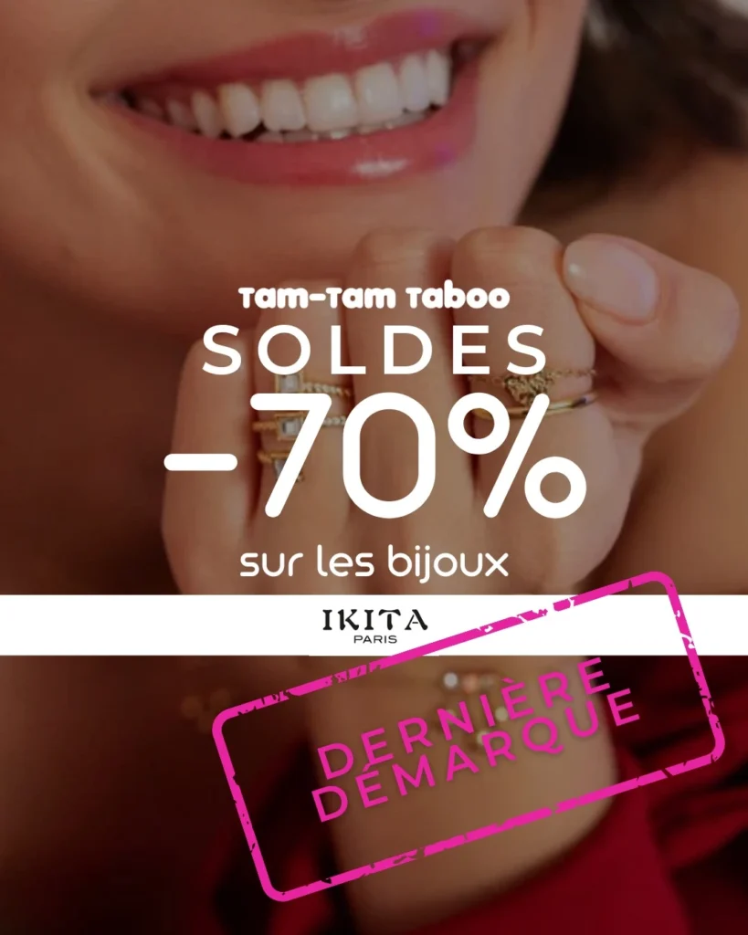 💎 Bijoux IKITA PARIS à -70% : dernière démarque ✨